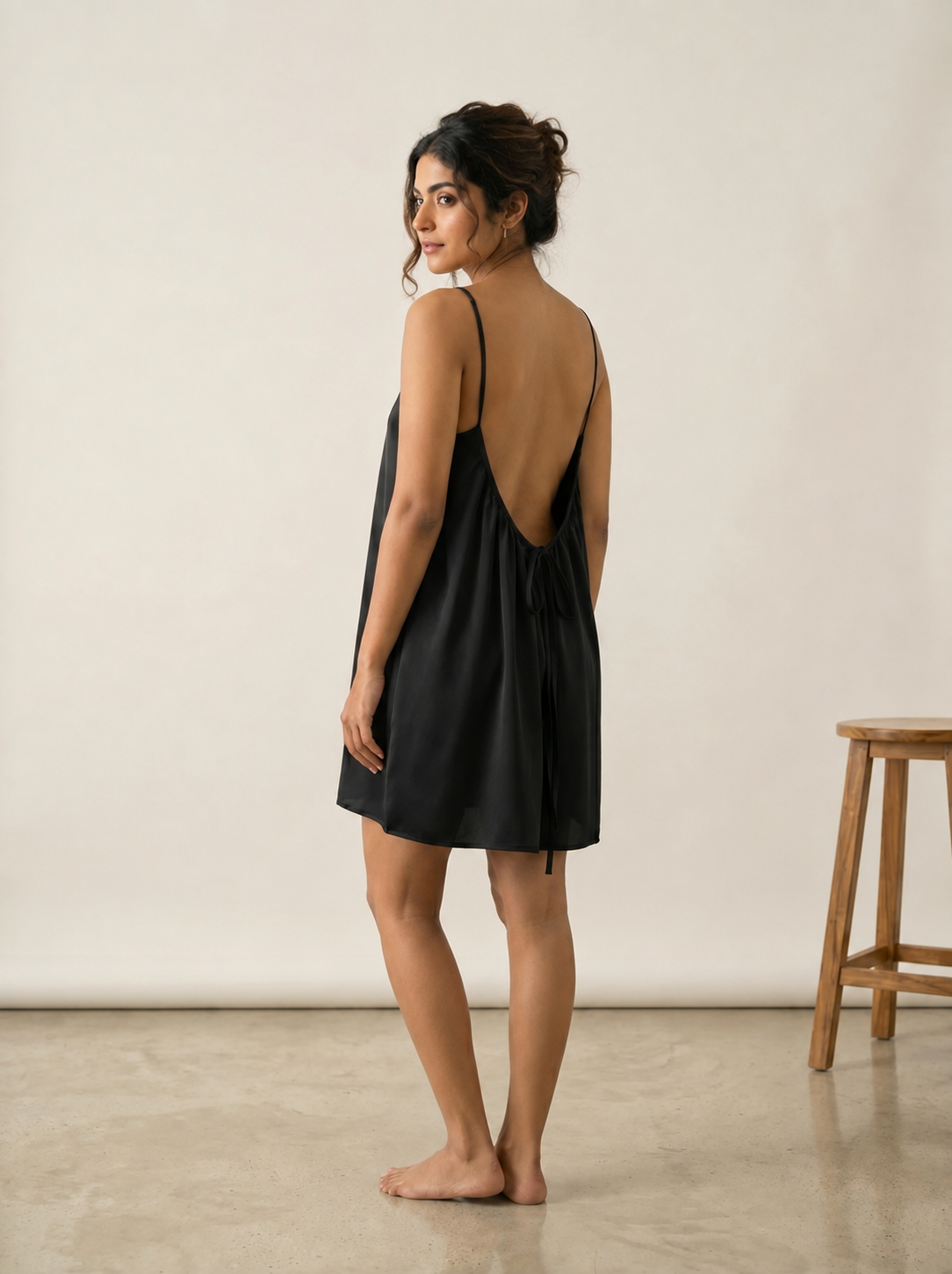 The Backless Adjustable Cami Dress — Mini