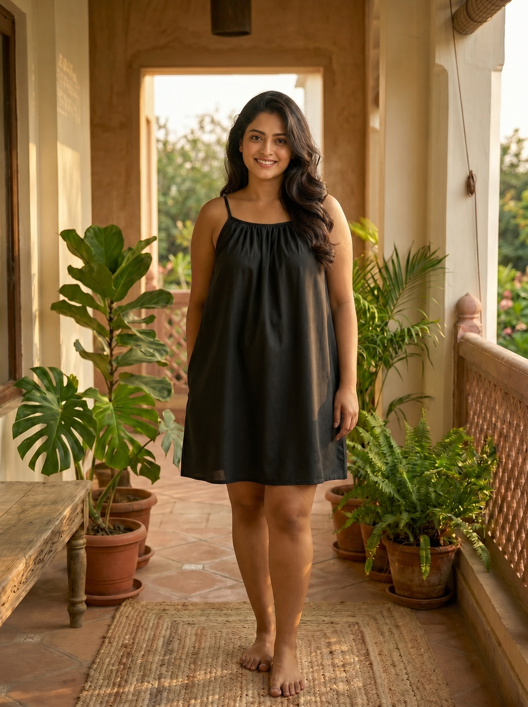 The Backless Adjustable Cami Dress — Mini