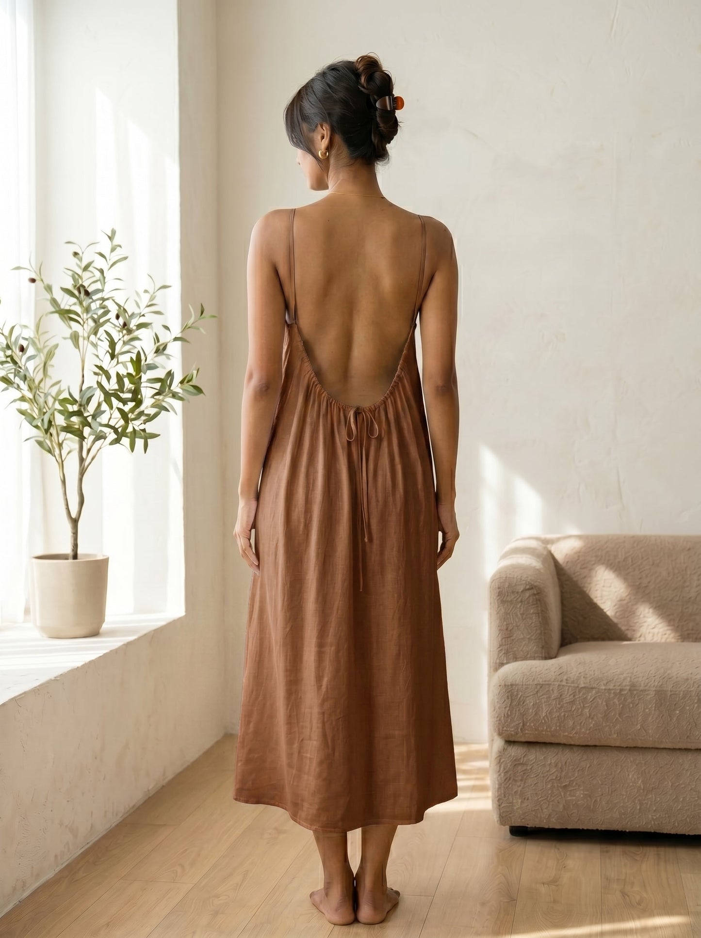 The Backless Adjustable Cami Dress