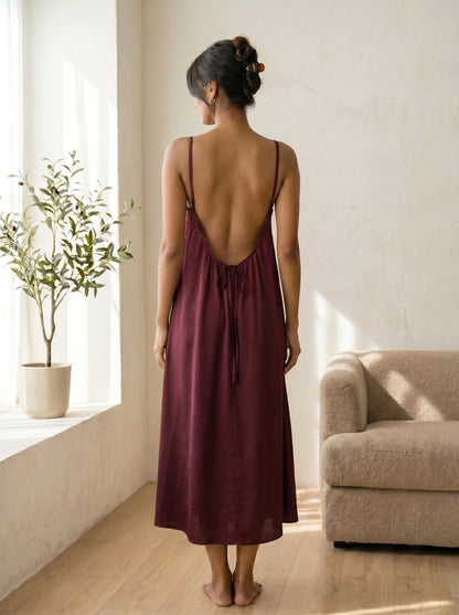 The Backless Adjustable Cami Dress