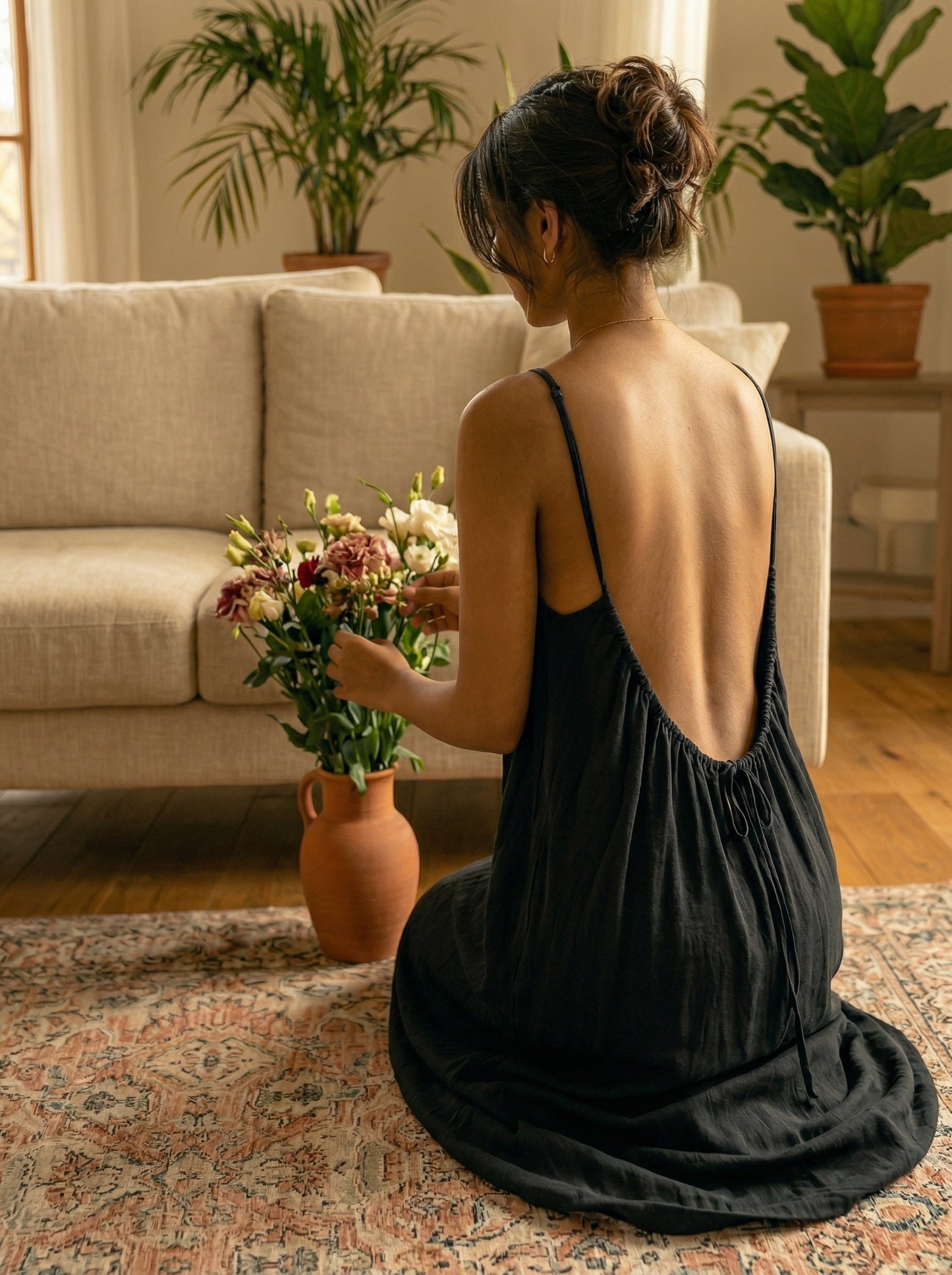 The Backless Adjustable Cami Dress