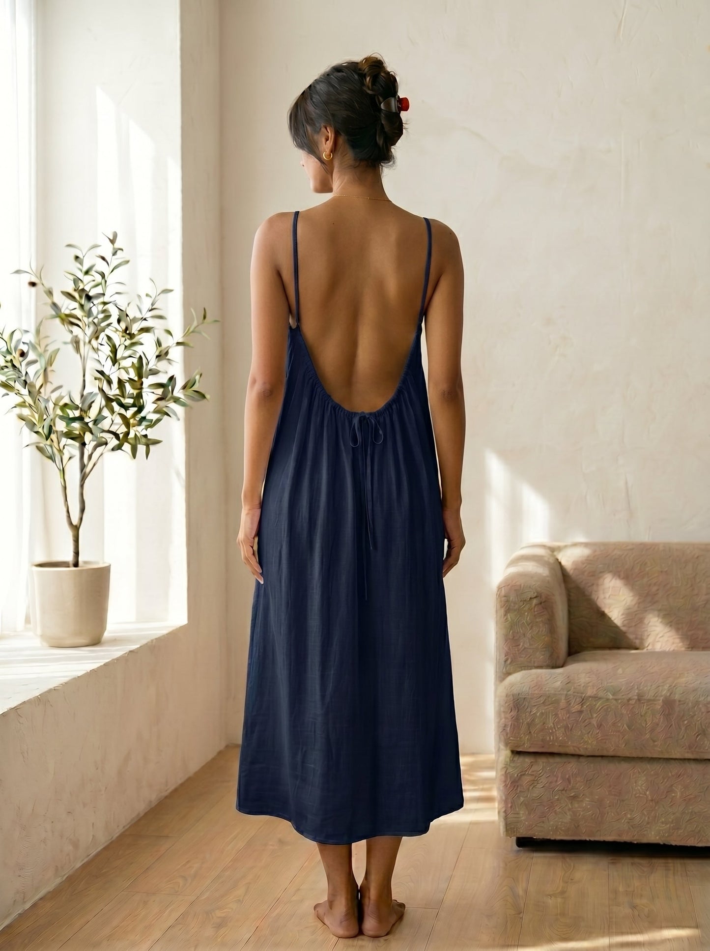 The Backless Adjustable Cami Dress